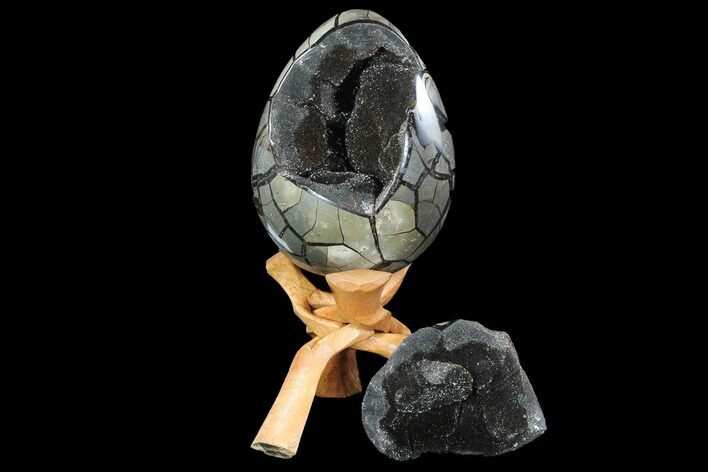 Septarian Dragon Egg Geode - Removable Section #88338